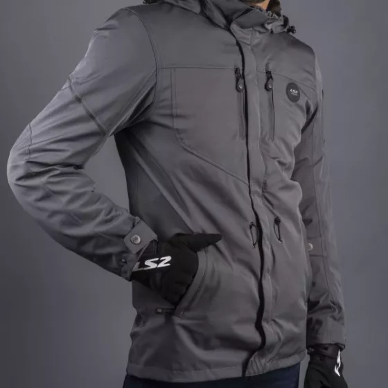 LS2 Rambla graue urbane Winterjacke - degriffbike.ch