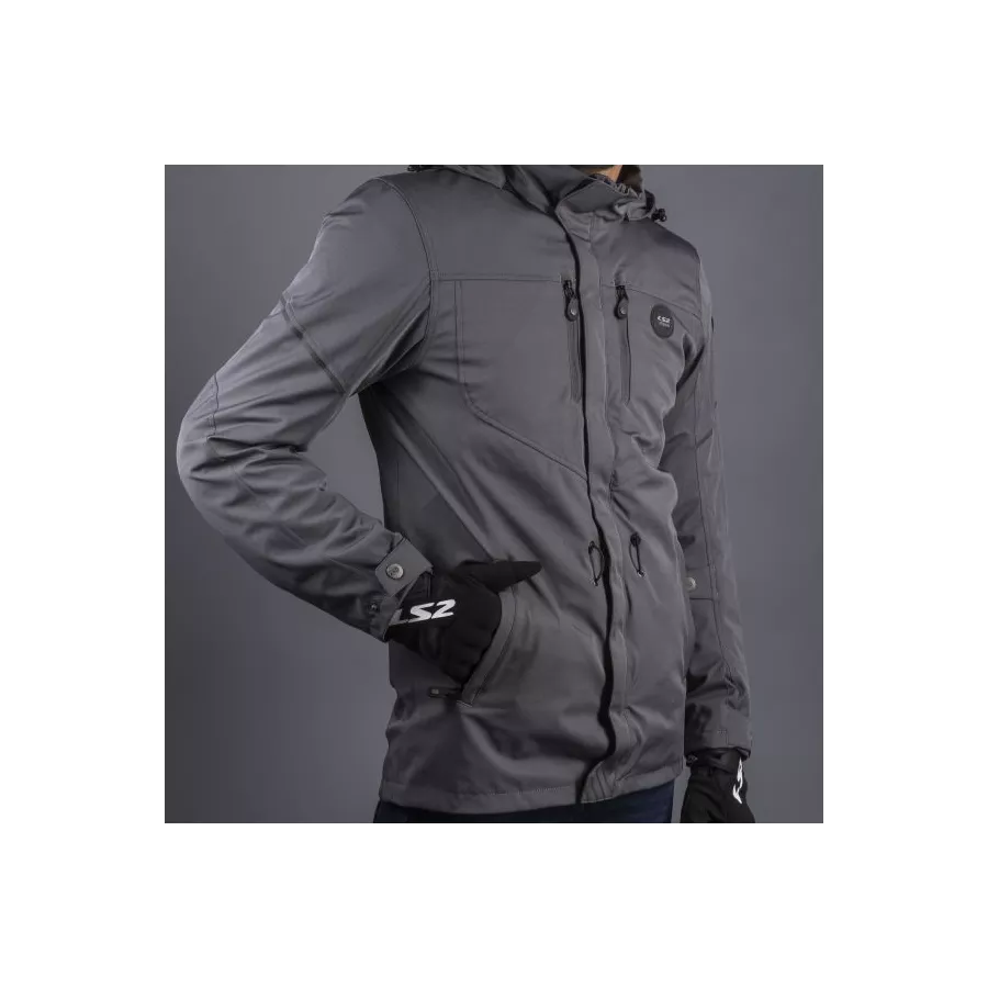 LS2 Rambla graue urbane Winterjacke - degriffbike.ch