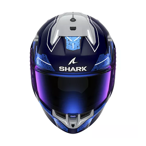 Casque intégral Shark Skwal I3 Bleu-Gris - degriffbike.ch