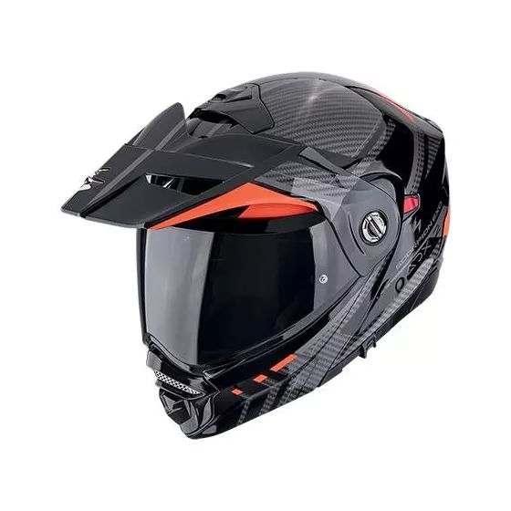 Casque Modulable SCORPION ADX-2 LEWIS Noir mat-Rouge