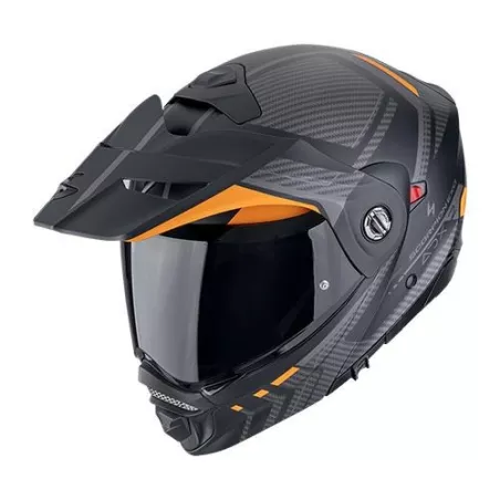 Casque Modulable SCORPION ADX-2 LEWIS Noir mat-Orange