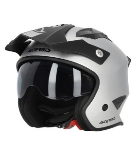 ACERBIS ARIA Jet-Helm matt silber (ECE22-06)