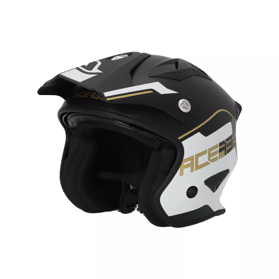 Casque Jet Acerbis Aria noir-blanc mat (ECE22-06) - magasin moto degriffbike.ch