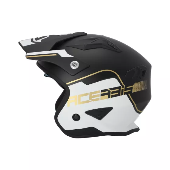 Casque Jet Acerbis Aria noir-blanc mat (ECE22-06) - magasin moto degriffbike.ch