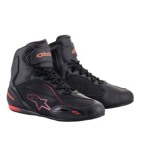 ALPINESTARS FASTER 3 DS Schuhe – Schwarz-Fluoreszierendes Rot