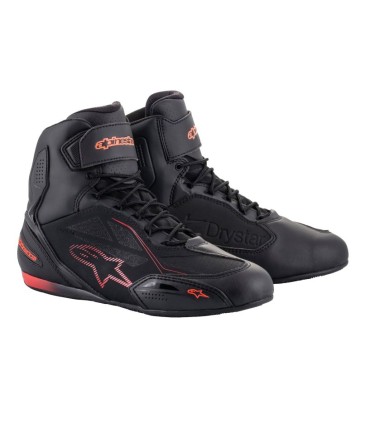 ALPINESTARS FASTER 3 DS Schuhe – Schwarz-Fluoreszierendes Rot