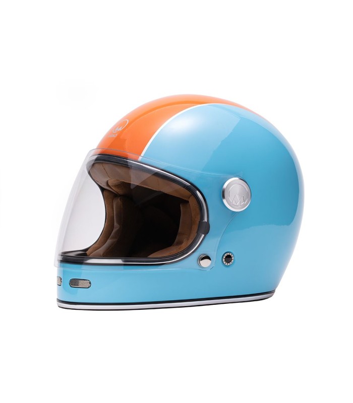 Casque intégral Marko Fullmoon  Bleu-Orange - degriffbike.ch