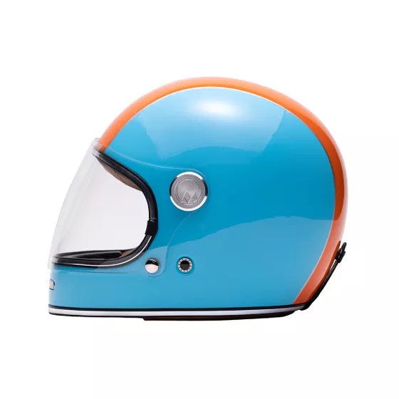 Casque intégral Marko Fullmoon  Bleu-Orange - degriffbike.ch