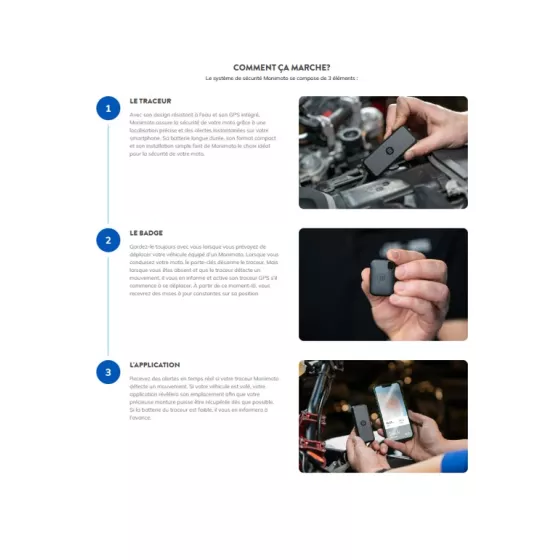 Traceur GPS Monimoto 9 avec un abonnement sur Moto Degriffbike