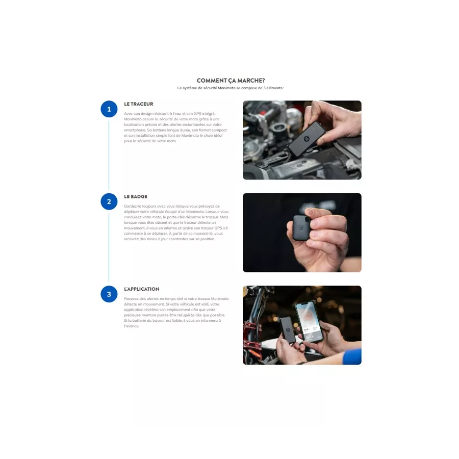 Traceur GPS Monimoto 9 avec un abonnement sur Moto Degriffbike