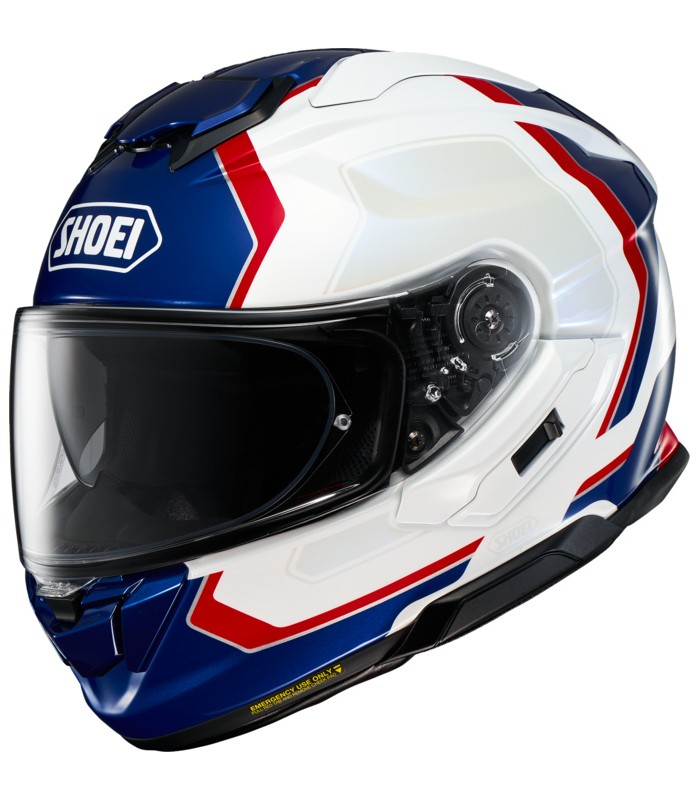 Casque intégral Shoei GT-Air 3 Realm / TC-5 Blanc-Bleu-Rouge - degriffbike.ch