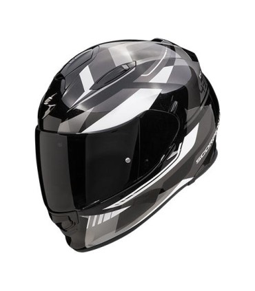 Casque intégral SCORPION EXO-491 ABILIS - Noir-Argent-Blanc (ECE22-06)