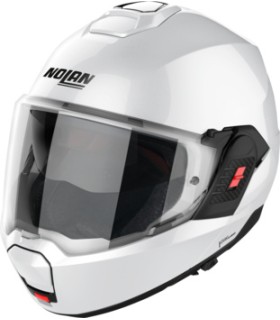 Casque modulable Nolan N120-1 Classic N-Com Blanc - degriffbike.ch