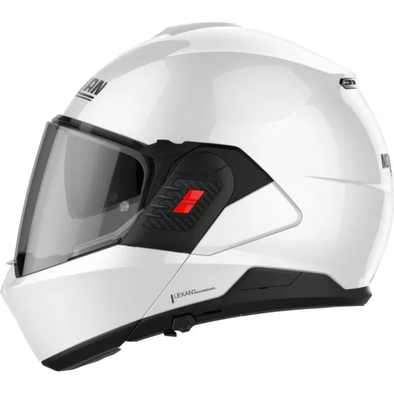 Casque modulable Nolan N120-1 Classic N-Com Blanc - degriffbike.ch