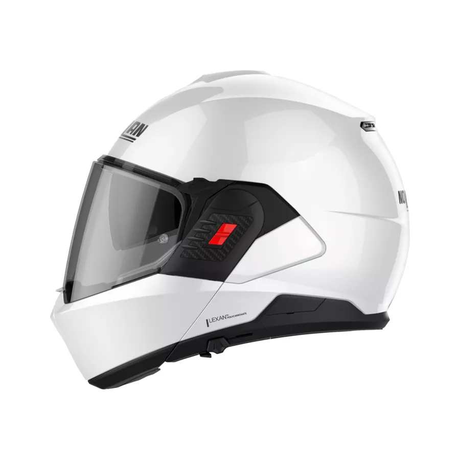 Casque modulable Nolan N120-1 Classic N-Com Blanc - degriffbike.ch