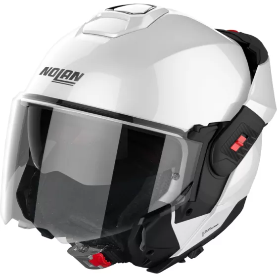 Casque modulable Nolan N120-1 Classic N-Com Blanc - degriffbike.ch