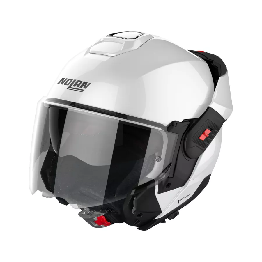 Casque modulable Nolan N120-1 Classic N-Com Blanc - degriffbike.ch