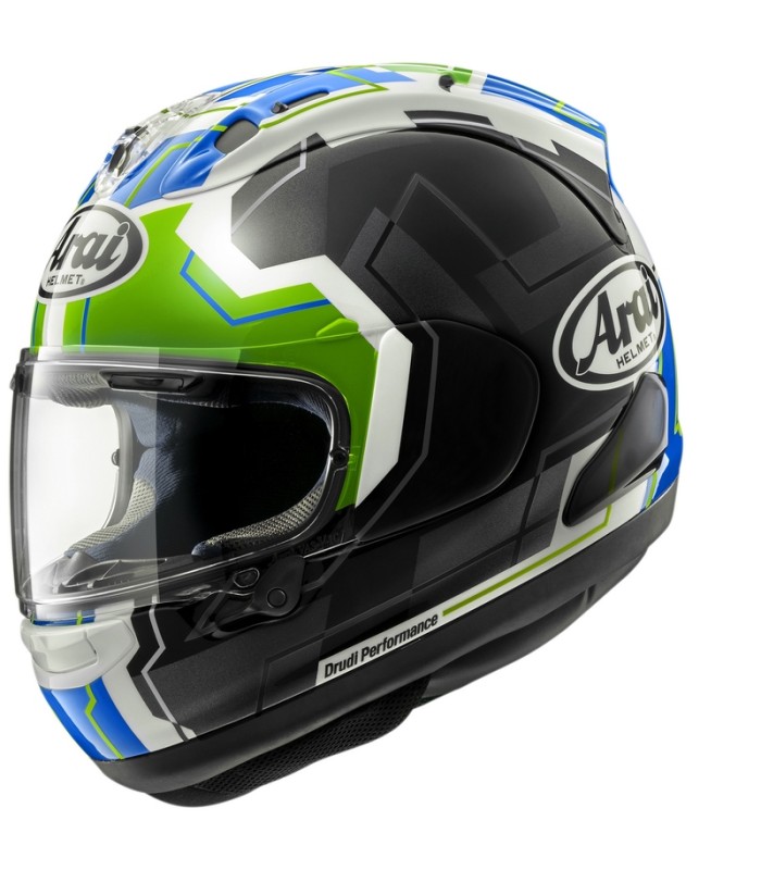 casque intégral Arai RX 7V Evo jr65 vert - degriffbike.ch