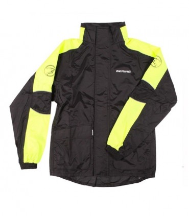 Veste de pluie BERING MANIWATA - Noir mat-Jaune fluo