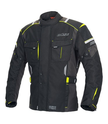 BUSE BRENO PRO Jacke – Schwarz-Fluoreszierendes Gelb