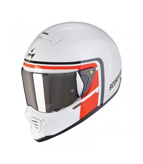 Casque intégral Scorpion Exo-HX1 Nostalgia - Blanc-Rouge