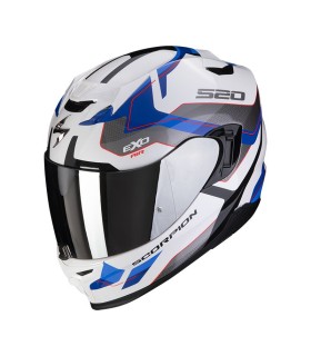 Casque intégral SCORPION EXO-520 EVO ELAN Blanc-Bleu (ECE 22-06)