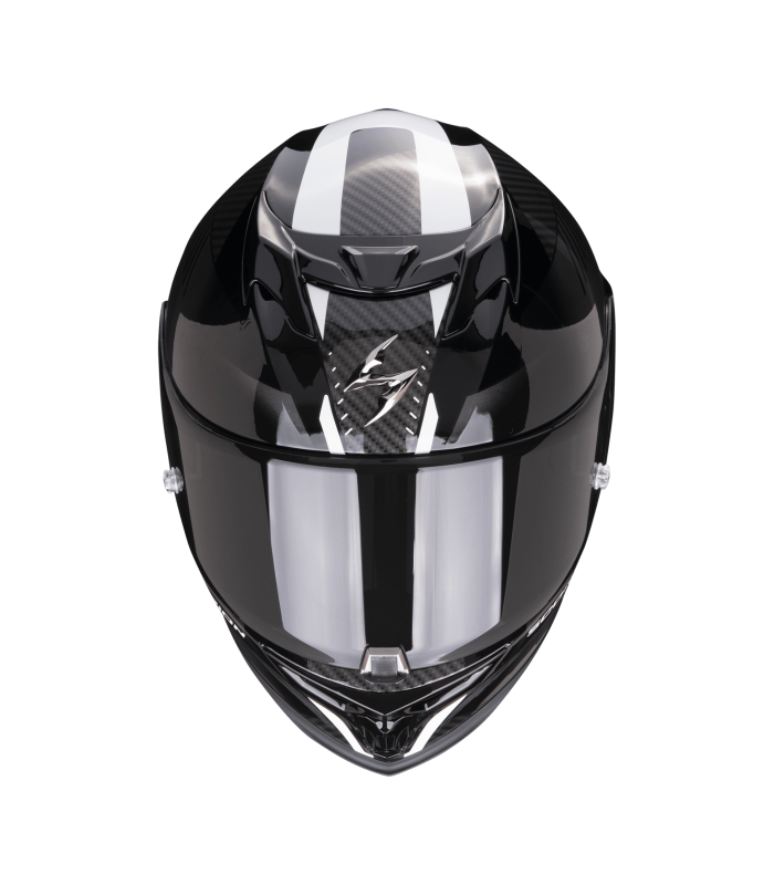 casque intégral Scorpion Exo-520 Evo Laten noir blanc - degriffbike.ch