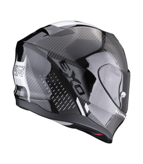 casque intégral Scorpion Exo-520 Evo Laten noir blanc - degriffbike.ch