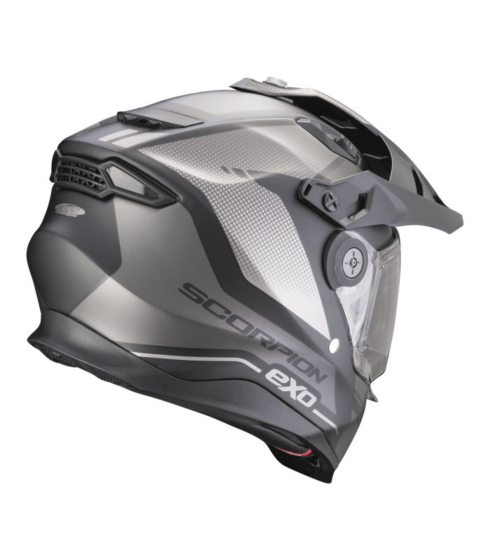 casque moto intégral Scorpion Adventure ADF-9000 Trail noir mat gris - degriffbike.ch