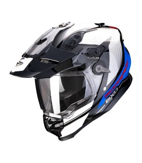 casque moto intégral Scorpion Adventure ADF-9000 Trail noir blanc bleu - degriffbike.ch