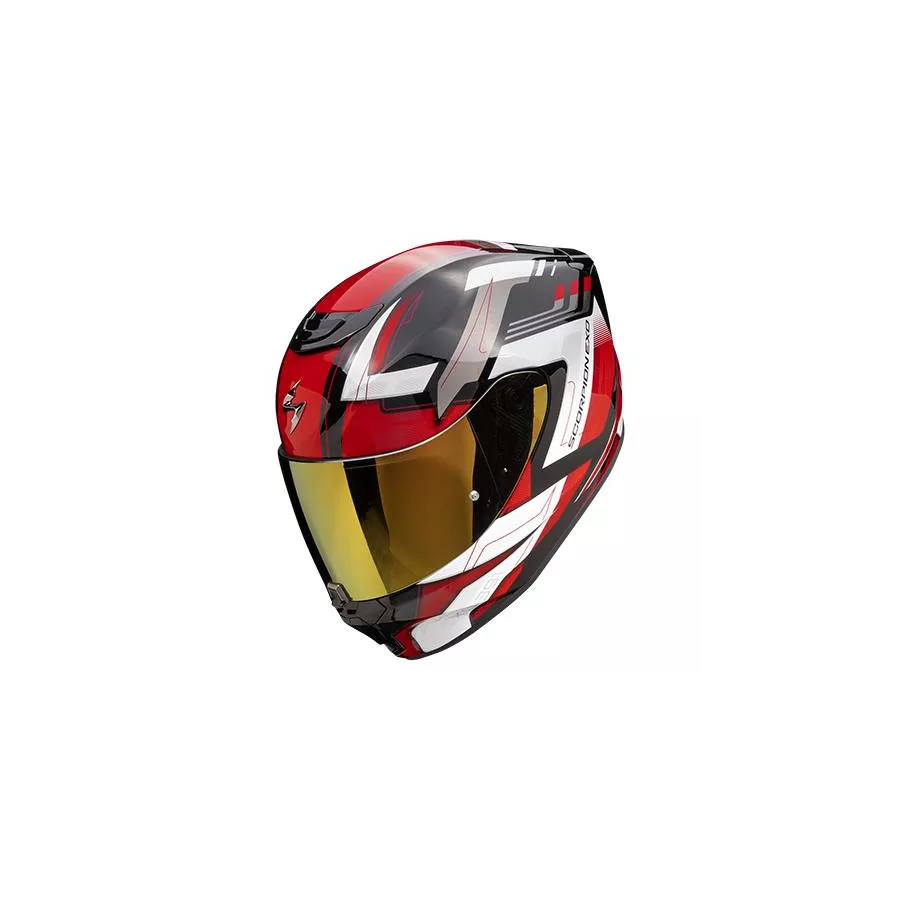 Casque intégral Scorpion Exo-391 Clutter noir rouge (ECE22-06) - degriffbike.ch