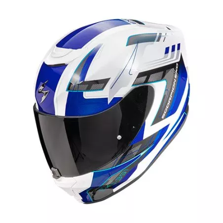 Casque intégral SCORPION EXO-391 CAPTOR - Blanc-Bleu (ECE22-06)