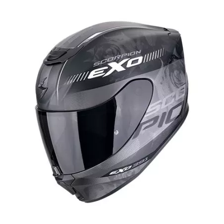 Casque intégral SCORPION EXO-391 AVA (ECE22-06) - Noir mat-Argent