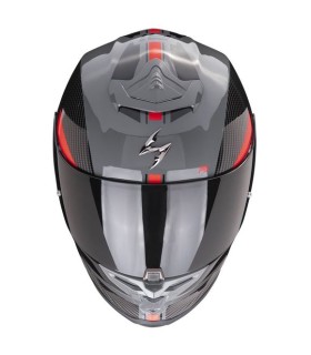 Scorpion Exo-R1 Evo Air Final Integralhelm grau schwarz rot - degriffbike.ch