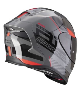 Scorpion Exo-R1 Evo Air Final Integralhelm grau schwarz rot - degriffbike.ch