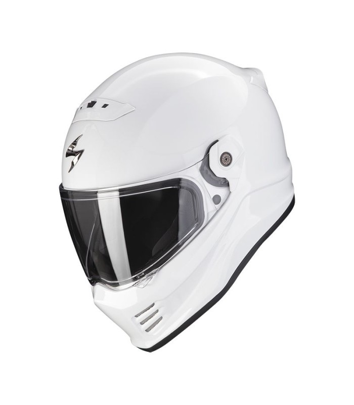 casque moto intégral scorpion covert FX uni blanc - degriffbike.ch