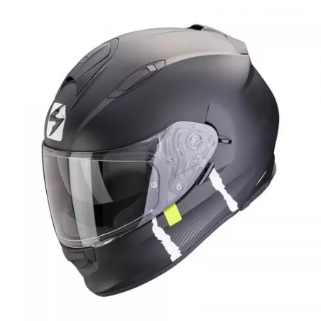 Casque Intégral SCORPION EXO-491 CODE Noir mat-Argent (ECE 22-06)