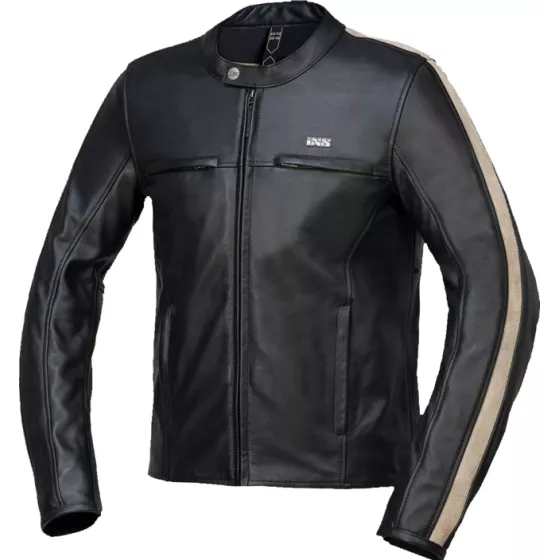 Ixs Classic LD Stripe Lederjacke Schwarz