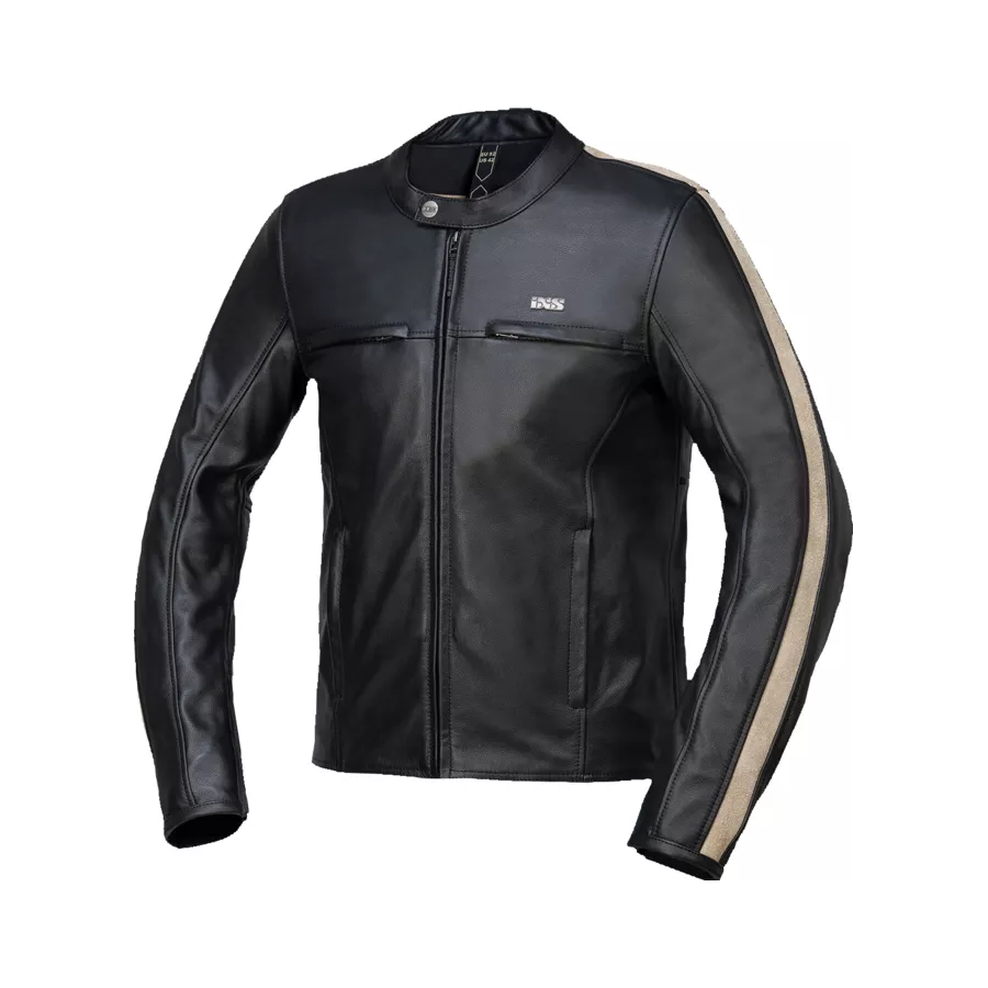 Ixs Classic LD Stripe Lederjacke Schwarz