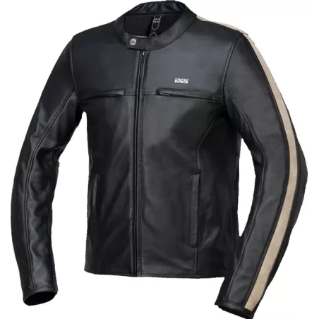 IXS CLASSIC LD STRIPE Lederjacke Schwarz