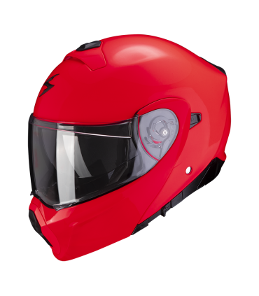 Casque Modulable SCORPION EXO-930 EVO (ECE22-06) - Rouge fluo