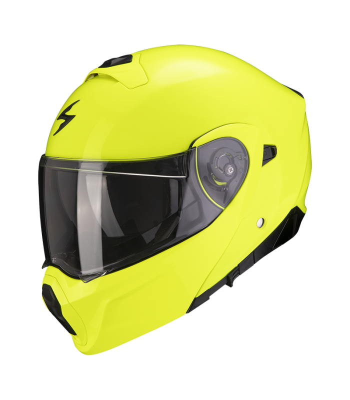 Casque modulable scorpion exo-930 evo uni jaune fluo - degriffbike.ch