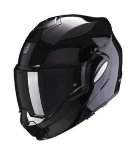 Scorpion Exo-Tech Evo Uni schwarzer modularer Helm - degriffbike.ch