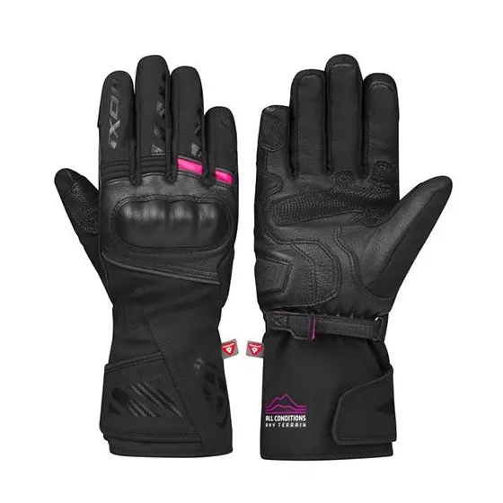 Gants hiver Femme IXON PRO RESCUE 3L - Noir-Fushia