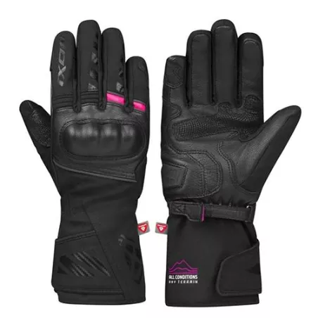 Gants hiver Femme IXON PRO RESCUE 3L - Noir-Fushia