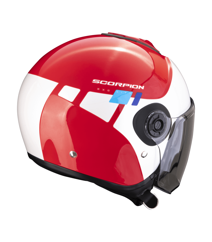 casque jet scorpion exo-city II mall rouge blanc - degriffbike.ch