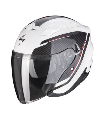 Casque Jet SCORPION EXO-230 FENIX Blanc nacré-Noir (ECE22.06)