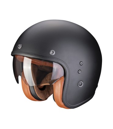 Casque Jet SCORPION BELFAST EVO LUXE UNI Noir mat (ECE22.06)