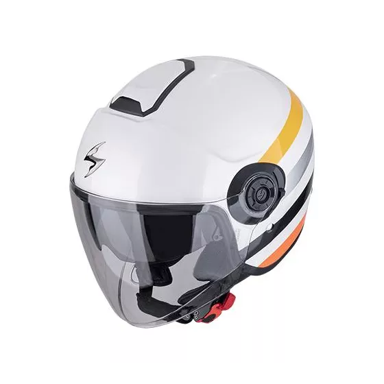 casque jet scorpion exo-city II bee noir blanc -degriffbike.ch