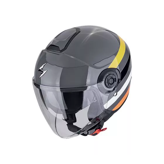 casque jet scorpion exo-city II bee noir blanc -degriffbike.ch